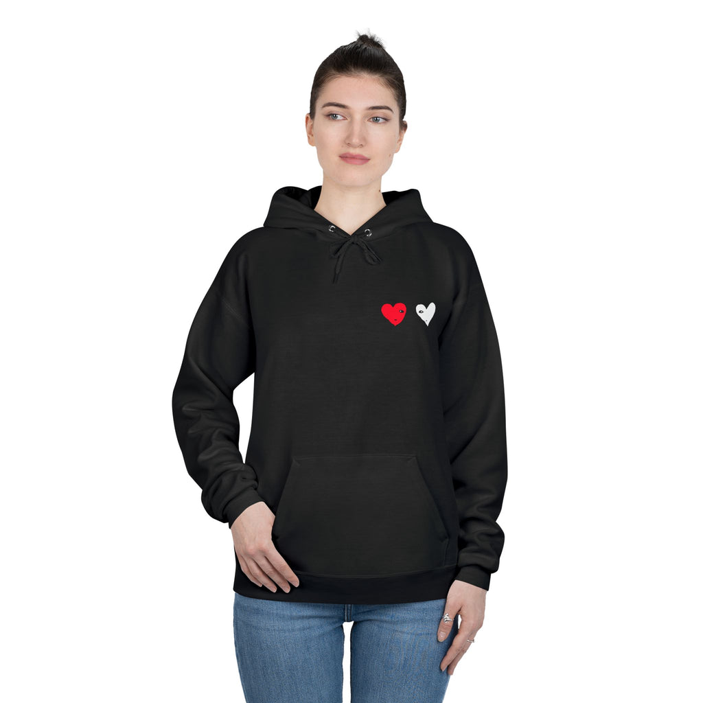 Stay Gentle Hoodie — Minimal Heart Graphic Pullover
