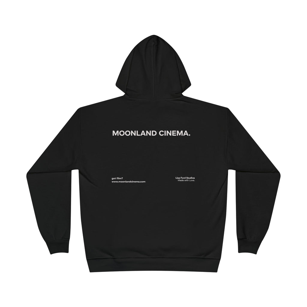 Moonland Cinema Hoodie — Vintage Film Logo Pullover