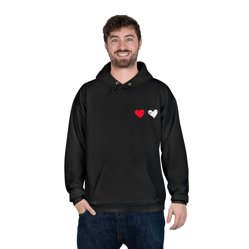 Stay Gentle Hoodie — Minimal Heart Graphic Pullover